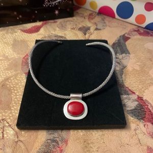 New listing : Silver Choker with Pendant